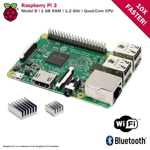  CanaKit Raspberry Pi 3 with 2.5A Micro USB Power Supply (UL Listed)