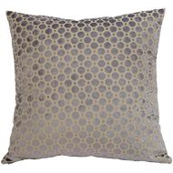 Canaan Company Velvet Geo Decorative Throw Pillow, Grey