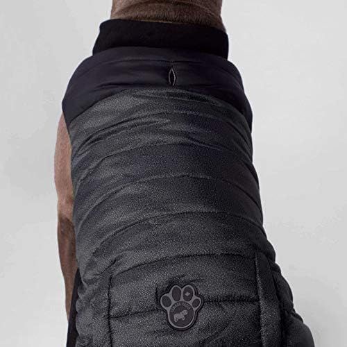  [아마존핫딜][아마존 핫딜] Canada Pooch | Summit Stretch Dog Vest | Water-Resistant Dog Puffer Vest, Grey Pepper, Size 10