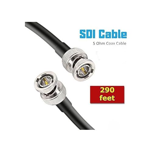  Canare BNC to BNC (SDI) Serial Digital Interface 100 Foot Cable with V-4CFB