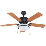 Canarm AUGUSTA ORB Augusta 2-Light Ceiling Fan, 42-Inch, Cherry