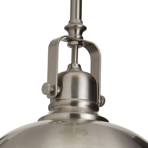  Canarm CANARM IPL222B01BN Polo 1 Light 9 Rod Pendant, Brushed Nickel with Painted White Interior