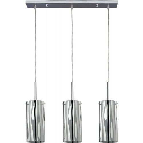  Canarm CANARM LTD. IPL392A03CH Cloe 3 Bulb Pendant Island Light, Chrome