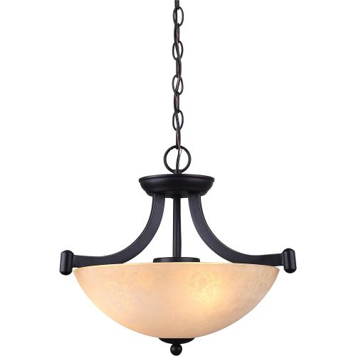  Canarm ICH375A03RA14 3 Light Warren Dual Large Pendant Light Fixture