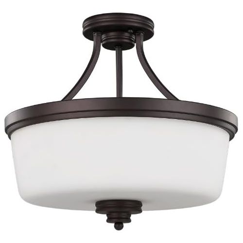  Canarm ISF286A03ORB 3 Light Jackson Semi Flush Semi Flush Ceiling Light, Oil Rubbed Bronze