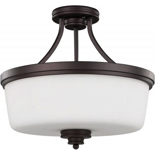  Canarm ISF286A03ORB 3 Light Jackson Semi Flush Semi Flush Ceiling Light, Oil Rubbed Bronze