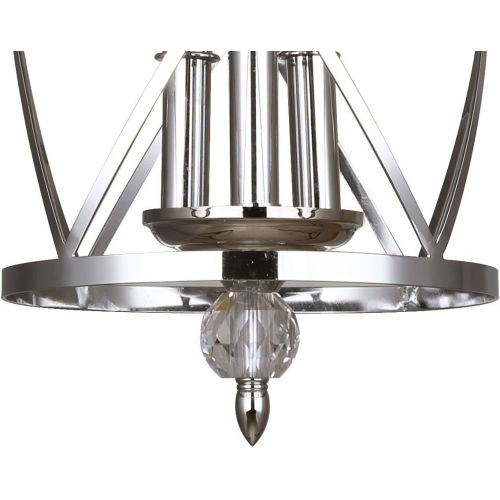  Canarm ICH172B03CH10 Vanessa 3-Light Chandelier, Chrome