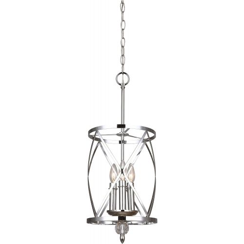  Canarm ICH172B03CH10 Vanessa 3-Light Chandelier, Chrome