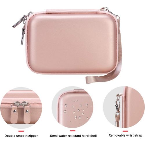  Canboc Carrying Case for Fujifilm Instax Mini Link Smartphone Printer, INSTAX Share SP-2 Mobile Printer, Mesh Pocket fit Fujifilm Instax Mini Instant Film, USB Cable, Hard Protecti