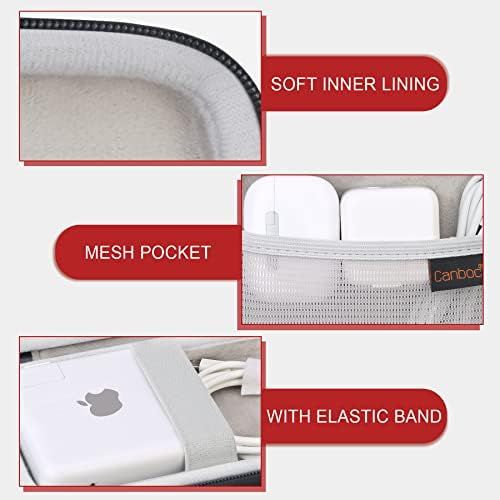 Canboc Hard Travel Electronics Organizer, Small Electronics Accessories Cable Organizer Bag Replacement for Power Adapter, Charging Cord, MagSafe Charger, USB C Hub, Type C Hub, Ea