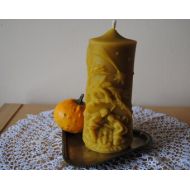 CandlesParadise Beeswax Large Nativity Decorative Candle - Xmas, Christmas Table Centre Piece - Large Nativity Decorative Candle