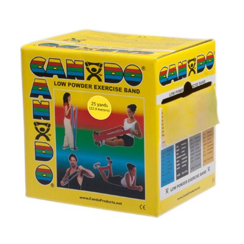  Cando CanDo 10-5271 Exercise Band, Yellow, 25 yd. Dispenser