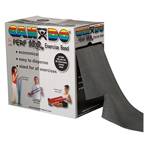  Cando CanDo Perforated Exercise Band, Black