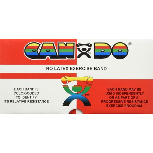  Cando 10-5625 Black Latex-Free Exercise Band, X-Heavy Resistance, 50 yd Length