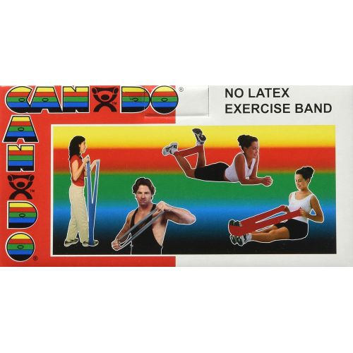  Cando 10-5625 Black Latex-Free Exercise Band, X-Heavy Resistance, 50 yd Length