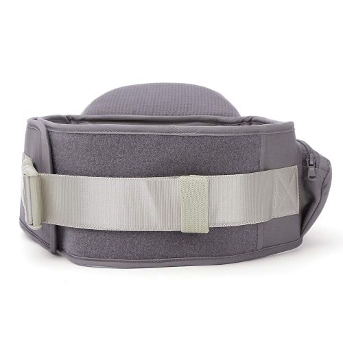  Candora Baby Waist Stool Strap Seat Carriers HipSeat Belt Infant Toddler Front Facing Baby Carrier Outdoor Lightweight for All Season (Gray)