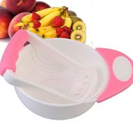 [아마존베스트]Candora Baby Food Masher and Bowl Mash and Serve Bowl for Making Homemade (Pink)