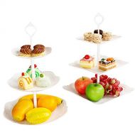 Candora 2pcs 3-layer cake stand Muffin cup wedding cake display stand Fruit and vegetable placement rack