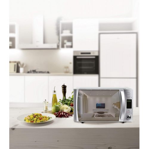  Candy Cmxg25Gdss Mikrowelle mit Grill und Cook-in-App, 25Liter, 40automatische Programme, 1450W, Weiss