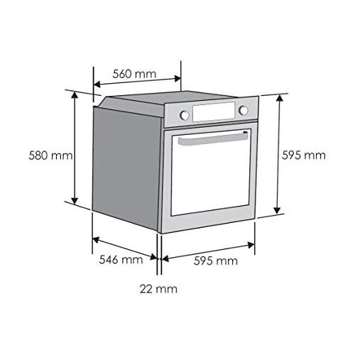  [아마존베스트]Candy FCTS 825XL Multi-function Oven with Steamer Function, 8 Functions
