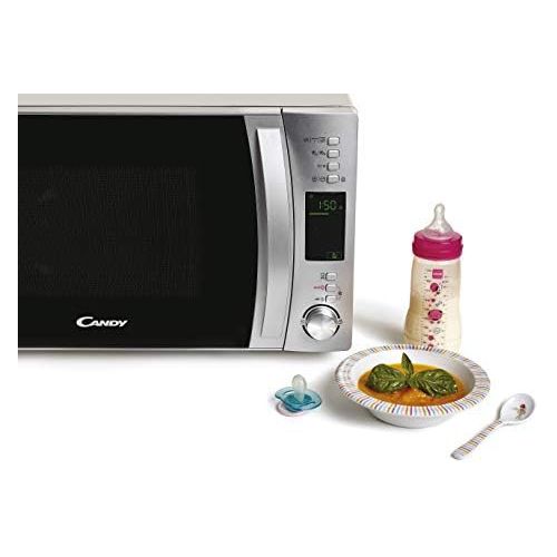  [아마존베스트]Candy X-Range CMXG22DS/ST Microwave with Grill 22 L Capacity Steam Attachment 40 Programmes 5 Operating Levels 1250 W Power Stainless Steel