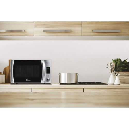  [아마존베스트]Candy X-Range CMXG22DS/ST Microwave with Grill 22 L Capacity Steam Attachment 40 Programmes 5 Operating Levels 1250 W Power Stainless Steel