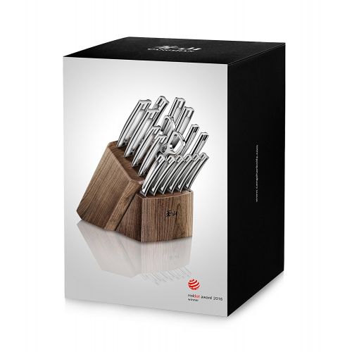  Cangshan N1 Series 1022636 German Steel Forged 17-Piece Knife Block Set , Walnut