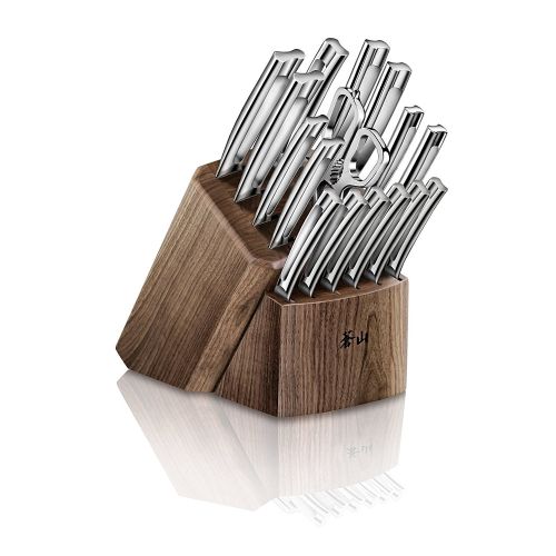  Cangshan N1 Series 1022636 German Steel Forged 17-Piece Knife Block Set , Walnut