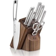 Cangshan TN1 Series 1021950 Swedish 14C28N Steel Forged 8-Piece Knife Block Set, Walnut