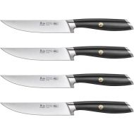 Cangshan L Series 4-Piece Fine-Edge Steak Knife Set, Forged German Steel, Black, 1026931