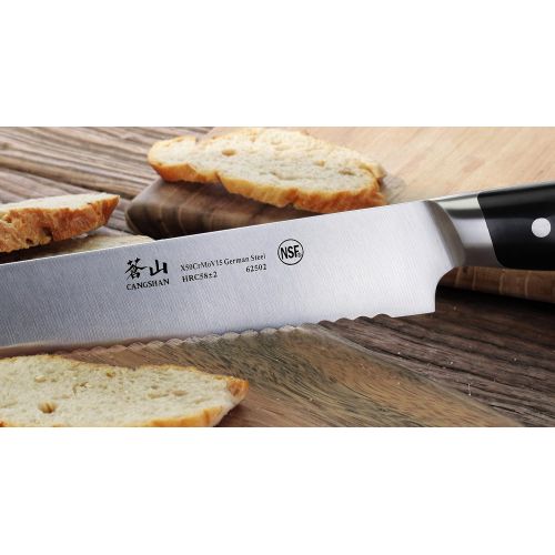  [아마존핫딜][아마존 핫딜] Cangshan Z Series 62502 German Steel Forged Bread Knife, 10.25-Inch