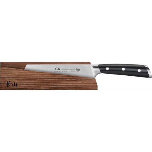  Cangshan TS Series 1020748 Swedish Sandvik 14C28N Steel Forged 7-Inch Nakiri Knife and Wood Sheath Set