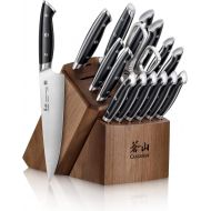 Cangshan Z Series 1024180 German Steel Forged 17-Piece Knife Block Set, Walnut