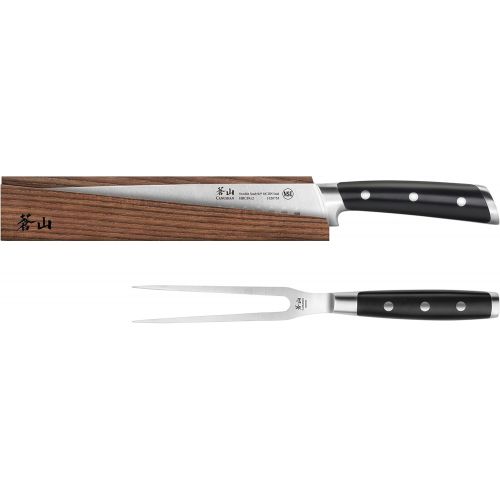  Cangshan TS Series 1020496 Swedish Sandvik 14C28N Steel Forged 2-Piece Carving Set