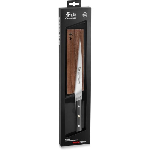  [아마존베스트]Cangshan TC Series 1020908 Swedish Sandvik 14C28N Steel Forged 8-Inch Chef Knife and Wood Sheath Set