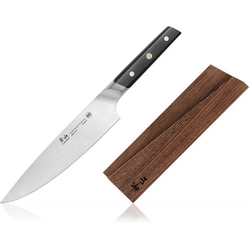  [아마존베스트]Cangshan TC Series 1020908 Swedish Sandvik 14C28N Steel Forged 8-Inch Chef Knife and Wood Sheath Set