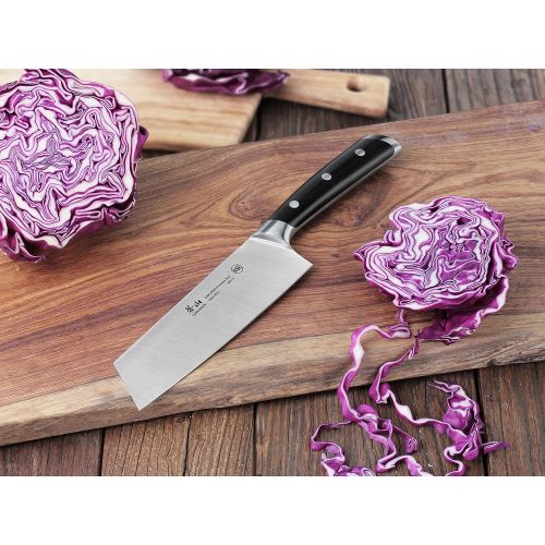  [아마존베스트]Cangshan S Series 60171 German Steel Forged Nakiri Vegetable Cleaver, 7-Inch