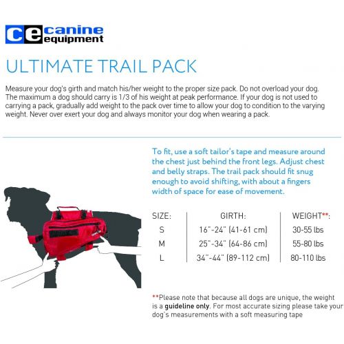  Canine Equipment Ultimate Trail Dog Pack