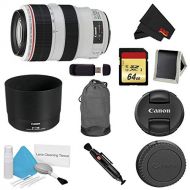 Canon(6AVE) Canon EF 70-300mm f4-5.6L is USM Lens Bundle w 64GB Memory Card + Accessories (International Model)