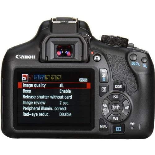 캐논 Canon Black EOS Rebel T6 EF-S IS Digital Camera with 18 Megapixels and 18-55mm Lens Included