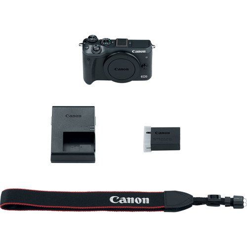 캐논 Paging Zone Canon EOS M6 Mirrorless Digital Camera (Black) Bundle wCanon EF-M 15-45mm IS STM & Tamron 70-300mm Di LD Lenses + Auto (EFEF-S to EF-M) Mount Adapter + Basic Camera Kit