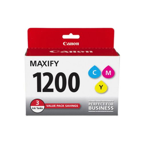 캐논 Canon, CNMPGI1200CMY, PGI-1200 MAXIFY Color Ink Tank, 3  Pack
