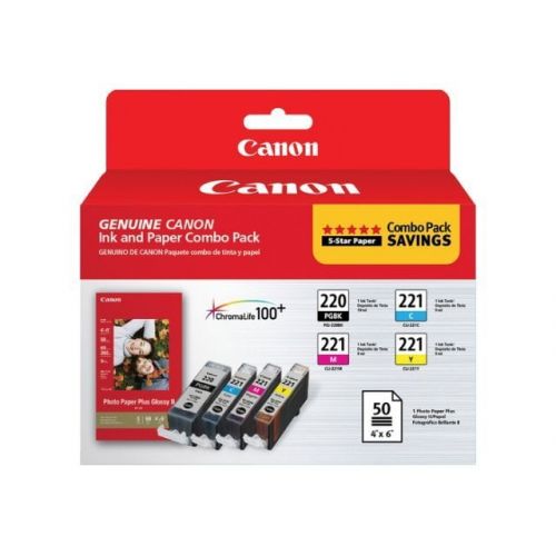 캐논 Canon, CNMPGI220CLI221, PGI220CLI221 Ink Tank Cartridge Kit, 5  Pack