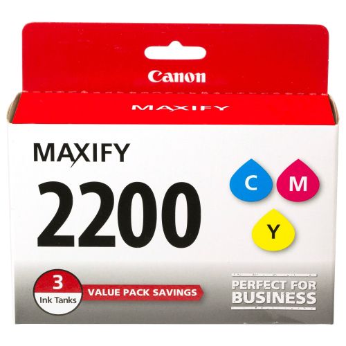 캐논 Canon, CNMPGI2200CMY, PG-2200 MAXIFY Color Ink Tank, 3  Pack