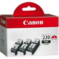 Canon, CNMPGI220BK3PK, PGI220BK3PK Ink Cartridge, 3  Pack