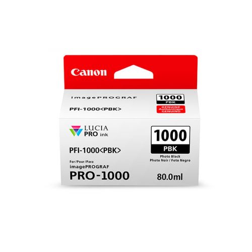 캐논 Canon PFI-1000 PBK LUCIA PRO Photo Black Ink Tank (80ml)