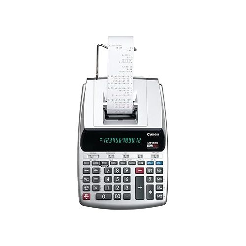 캐논 Canon Office Products 2198C001 Canon MP11DX-2 Desktop Printing Calculator with Currency Conversion, Clock and Calendar