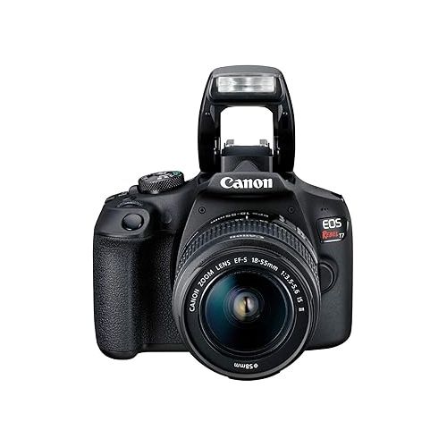 캐논 Canon EOS Rebel T7 DSLR Camera with 18-55mm Lens | Built-in Wi-Fi | 24.1 MP CMOS Sensor | DIGIC 4+ Image Processor and Full HD Videos