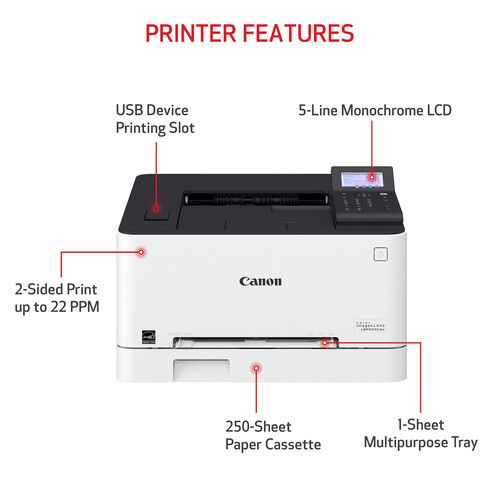 캐논 Canon imageCLASS LBP633Cdw Wireless Color Laser Printer