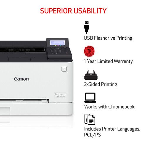 캐논 Canon imageCLASS LBP633Cdw Wireless Color Laser Printer